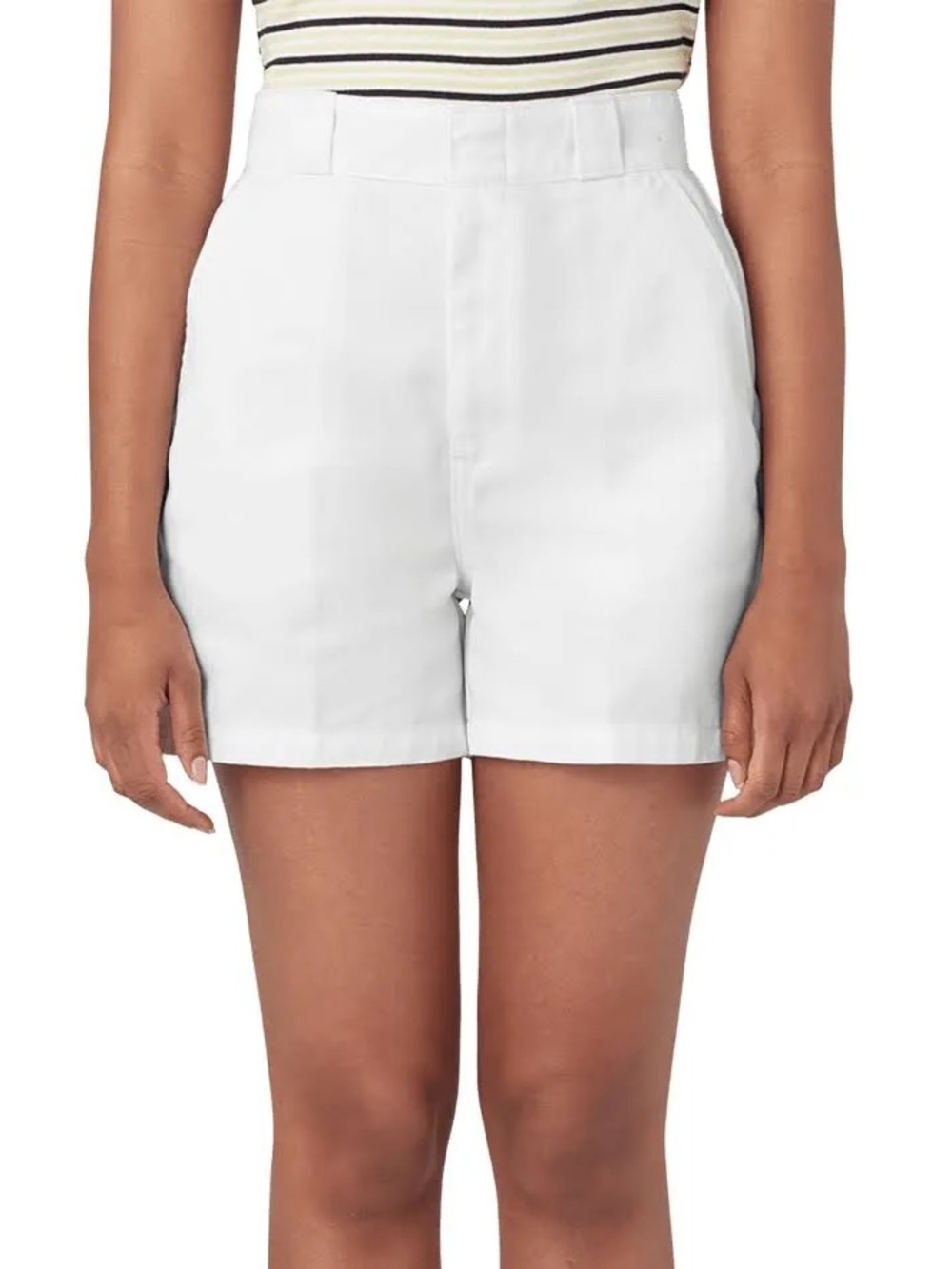 Dickies White High-Waist Women's Shorts